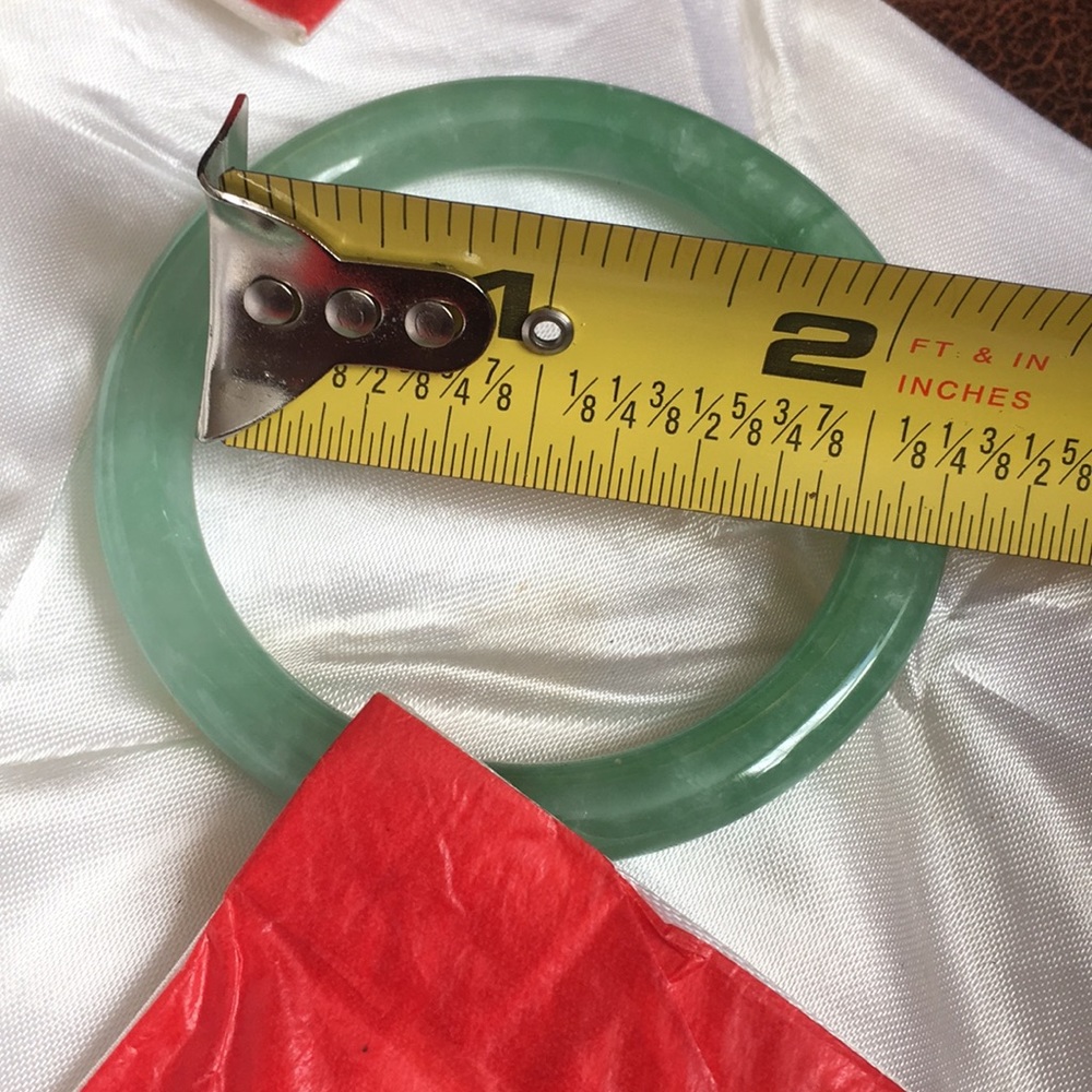 Solid Bracelet Real Jade Medium Grade - image 3